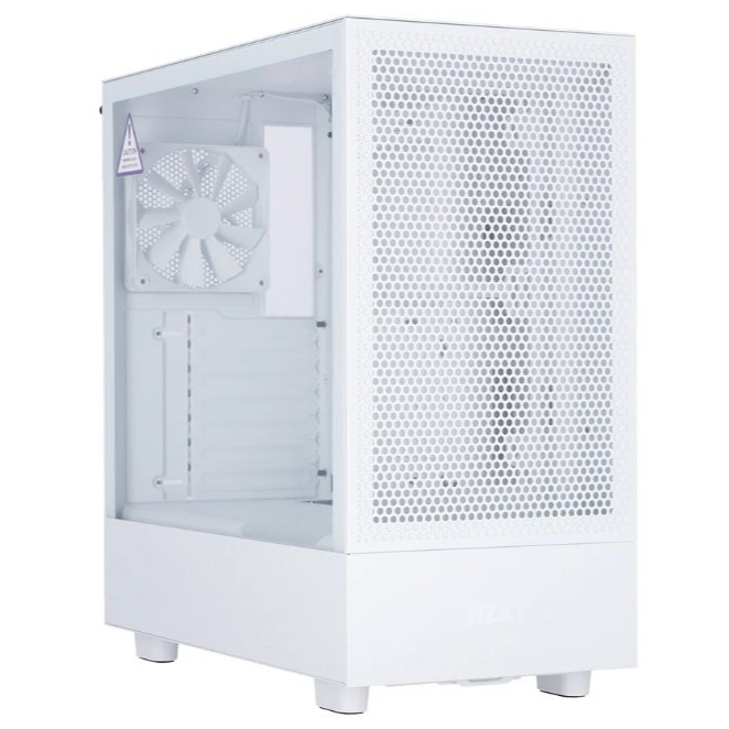 NZXT H5 FLOW WHITE CASE MID TOWER