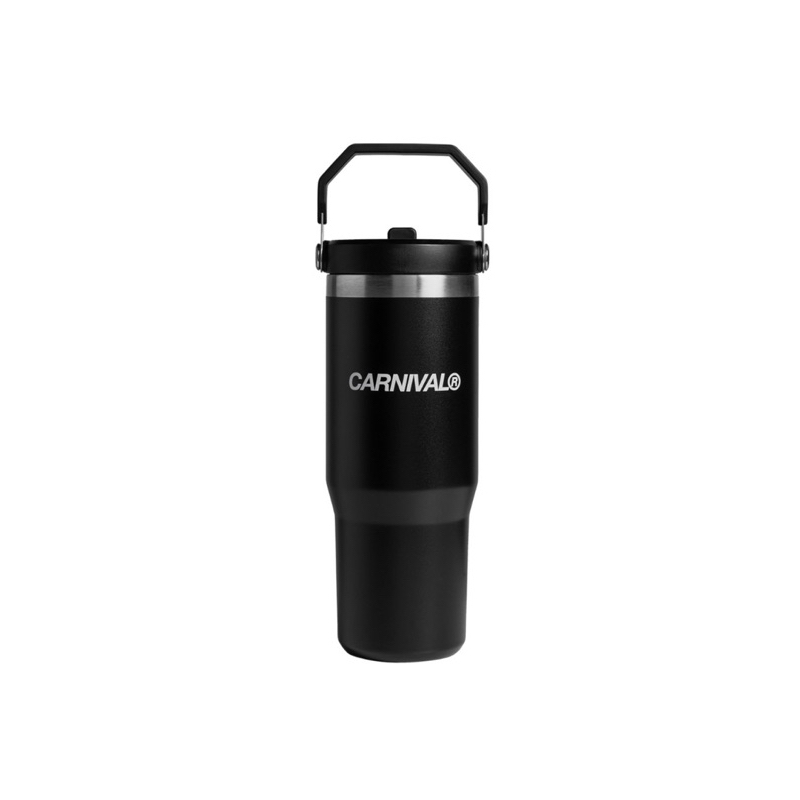 CARNIVAL® x STANLEY CLASSIC FLIP STRAW TUMBLER 30 OZ BLACK 2.0