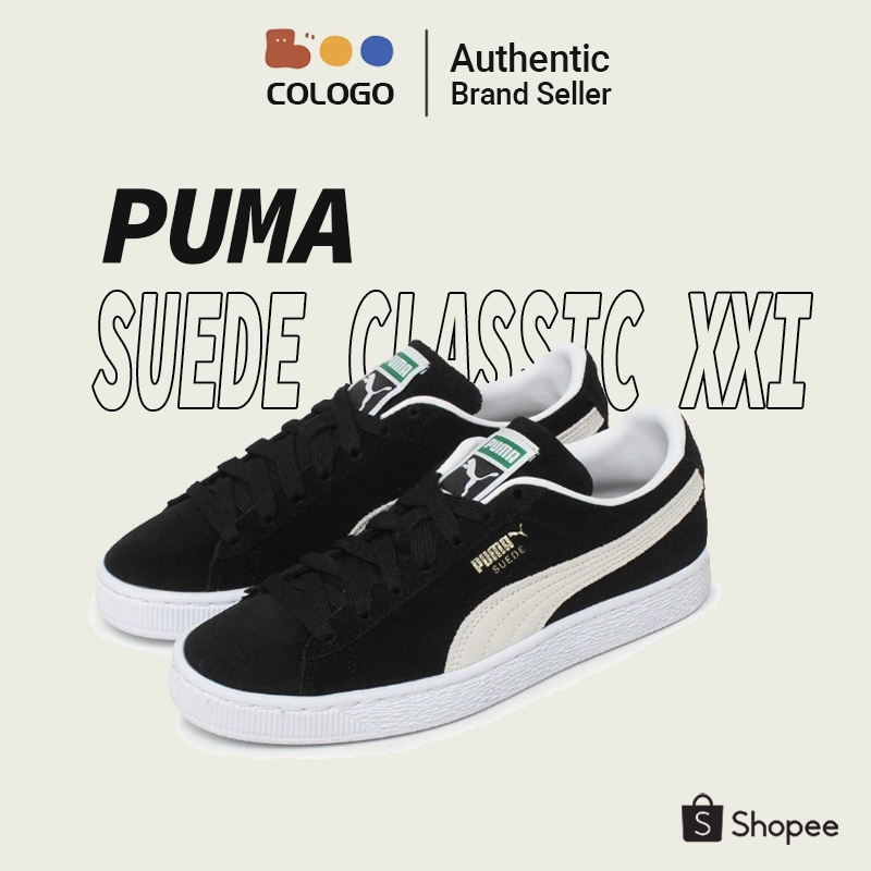 PUMA Suede Classic XXI "BLACK WHITE" รองเท้า