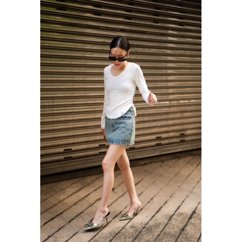 New in เสื้ิอยืดแขนยาว (สไตล์เจนนี่แบลคพิ้ง) ควรมีสุดๆ vshopแท้100% #t067