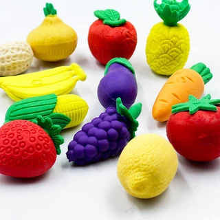 🍋🍓ยางลบจิ๋ว🍍🍆ยางลบรูปทรง🥬ผัก🍎ผลไม้🍔Fast Food📌เลือกลาย✅พร้อมส่งในไทย ยางลบดินสอ เครื่องเขียน ราคาส่ง