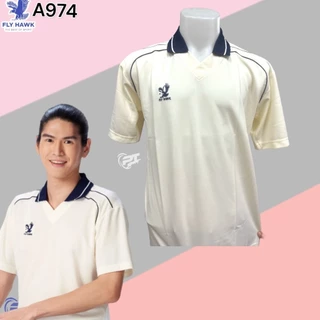 FLYHWAK A974 เสื้อฟุตบอลคอปกผู้ใหญ่ กีฬาพละเสื้อวิ่ง เนื้อผ้าเรียบลื่น ระบายเหงื่อดี ไม่อับชื้นคู่กับเด็ก c974