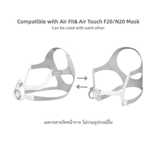 Airfit N20 CPAP Mask Headgear OEM compatible with Airfit N20 Mask สายรัดหน้ากาก CPAP เทียบรุ่น Airfit N20