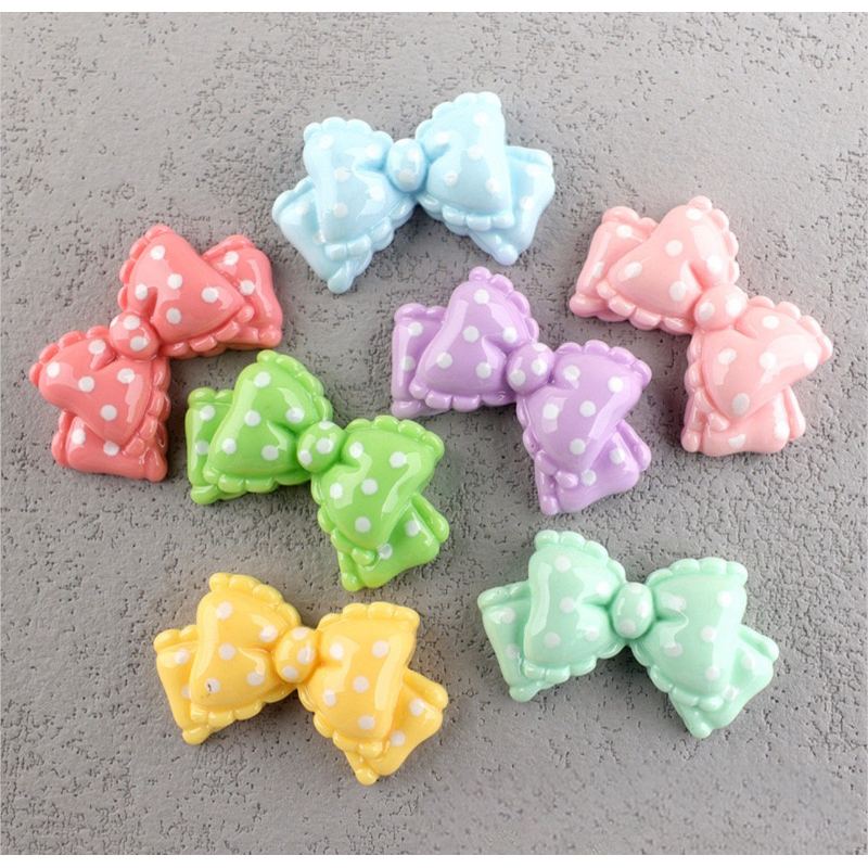 เรซิ่นงาน🌈โบว์จุดสีหวาน🎀