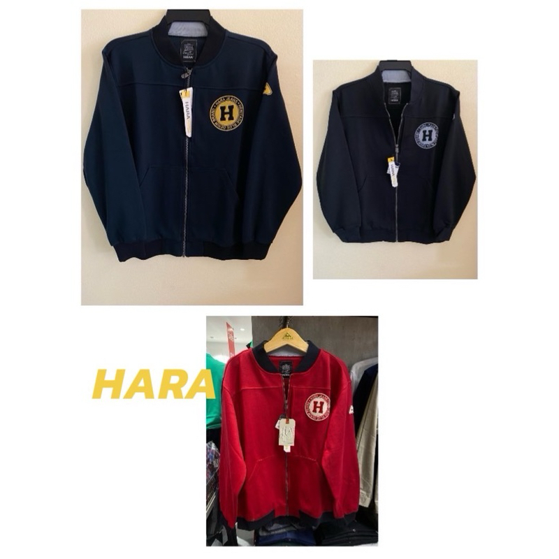 ส่งฟรี😀HARA เสื้อคลุม มีซิปหน้า มีสีดำ กรม แดง  เนื้อผ้านุ่มใส่สบาย ใส่ได้ชายหญิง ของแท้100%