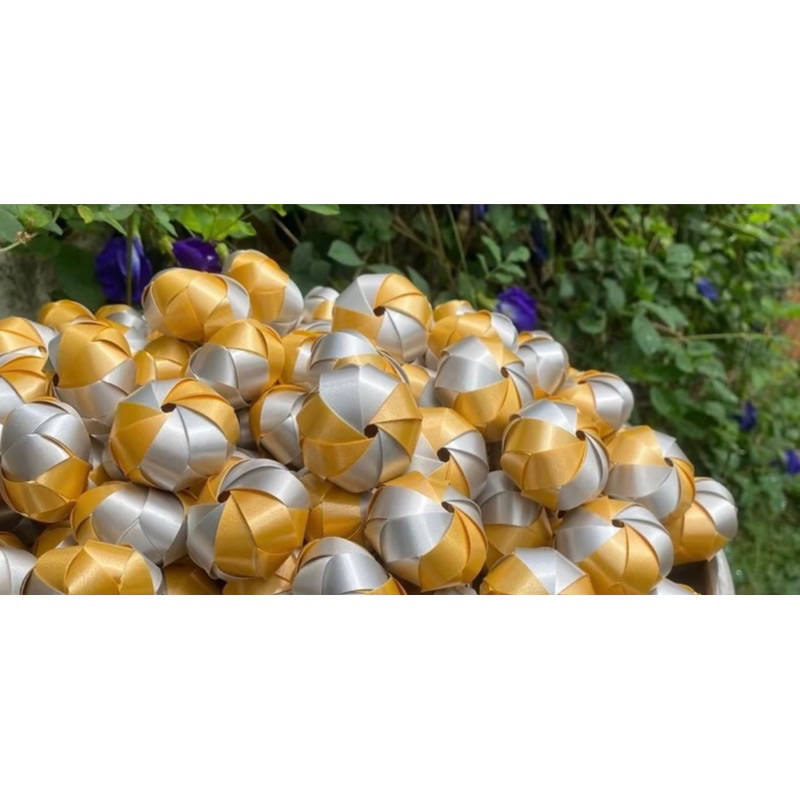 เหรียญโปรยทานลูกส้มทูโทน ตัวเปล่า พร้อมส่ง!!!