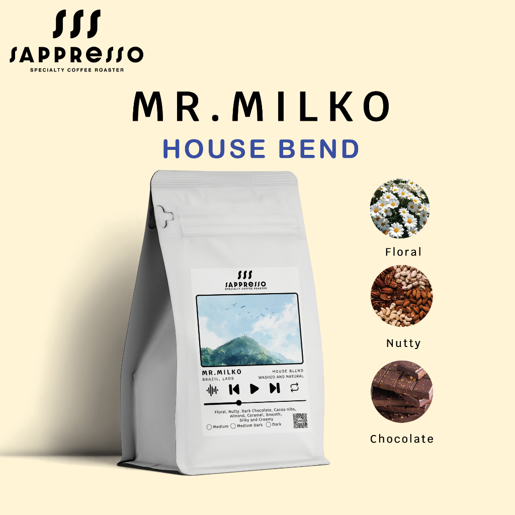 ซื้อ เมล็ดกาแฟคั่ว Mr. Milko - House Blend