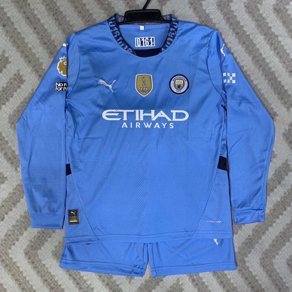 ชุดบอลเด็ก แขนยาว รุ่นใหม่ล่าสุด เสื้อพร้อมกางเกง 2024/2025