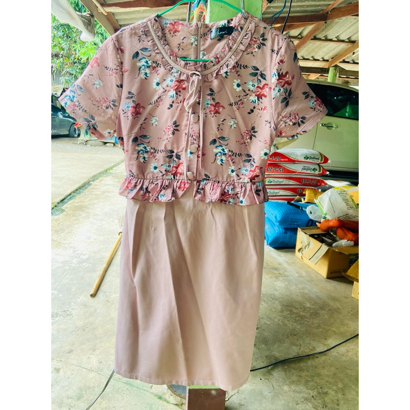 เดรสสีชมพูอ่อน 👗 phawi 💖
