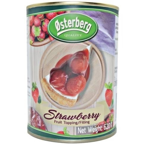 Osterberg Canned Strawberry Fruit Topping & Filling  620G