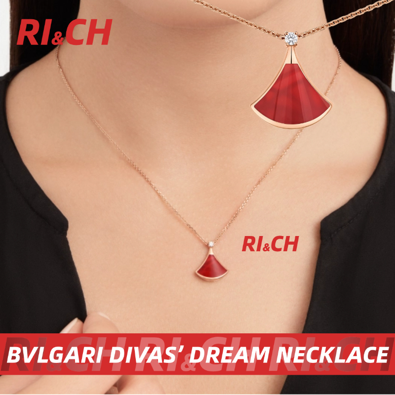 BVLGARI DIVAS’ DREAM NECKLACE สร้อยคอ 18 kt rose gold เพชรและคาร์เนเลี่ยน #Rich ราคาถูกที่สุดใน Shop