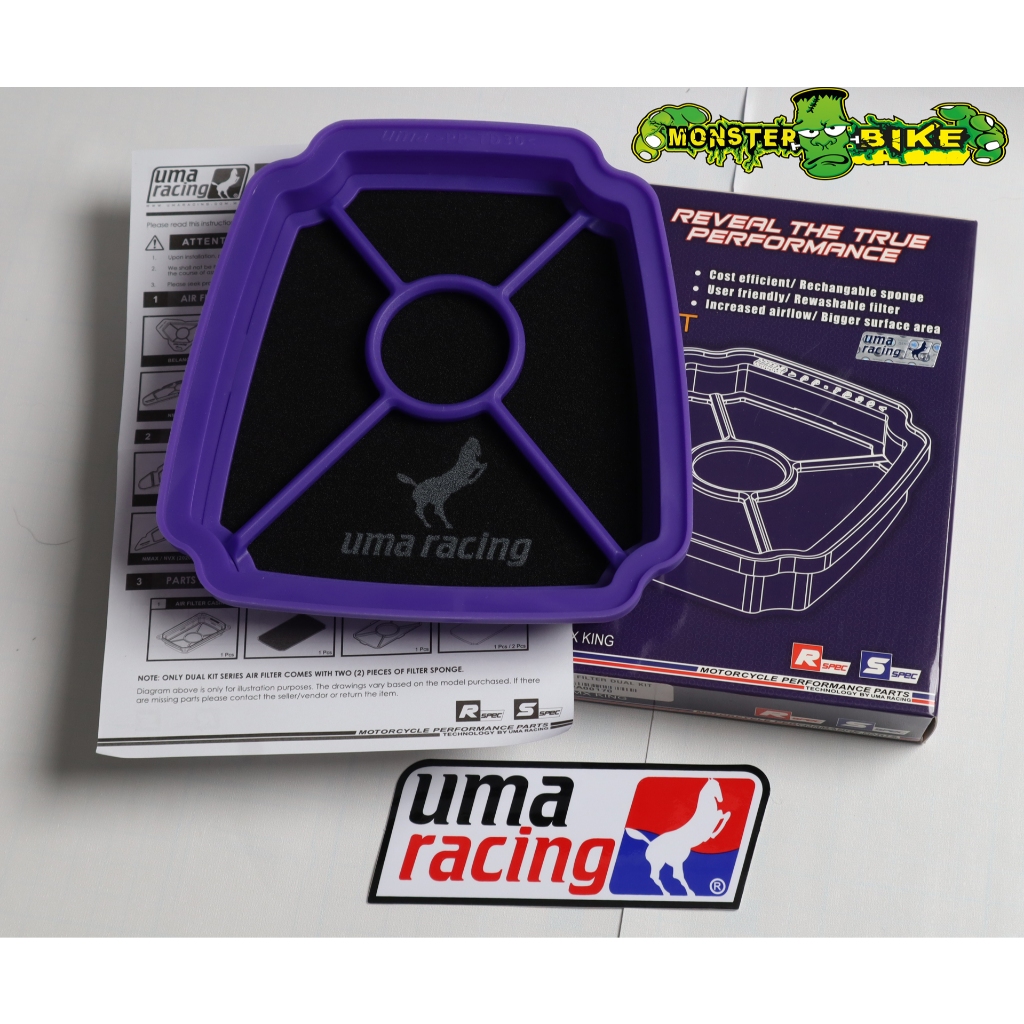 UMA RACING กรองอากาศแต่ง Exciter 150-155VVA