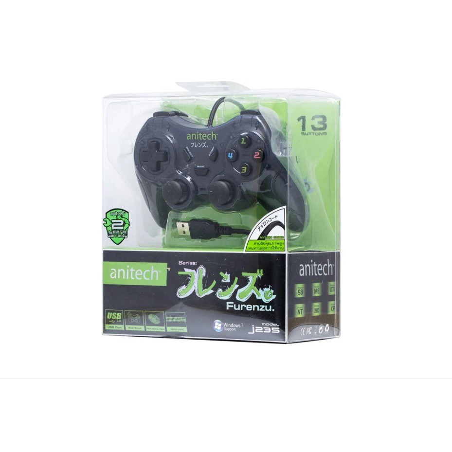 จอยคอมพิวเตอร์ Anitech Joy Pad J-235 Black
