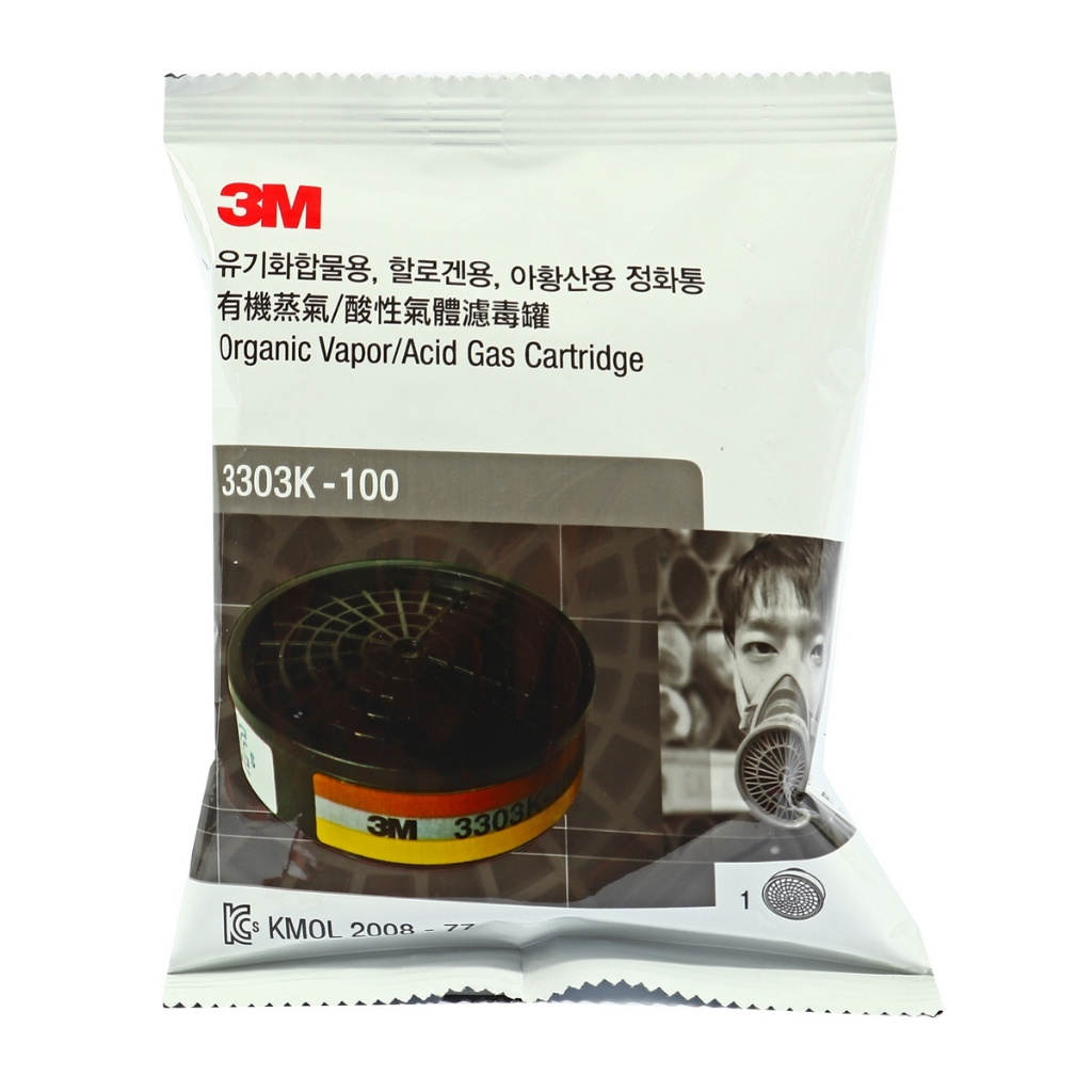อุปกรณ์กรองสารเคมีและหน้ากากจาก 3M 3301K(J) รุ่น 9541 P2 รุ่น 7251