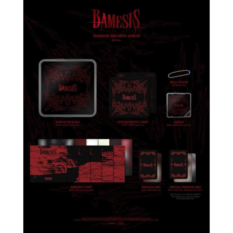 🔥พร้อมส่ง🔥BamBam 3rd Mini Album 『𝐁𝐀𝐌𝐄𝐒𝐈𝐒』