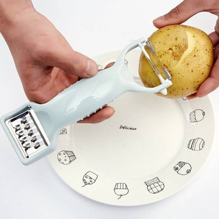 ที่ขูดผลไม้2in1 ที่ขูดมะละกอ ที่ปลอกผลไม้ #C123