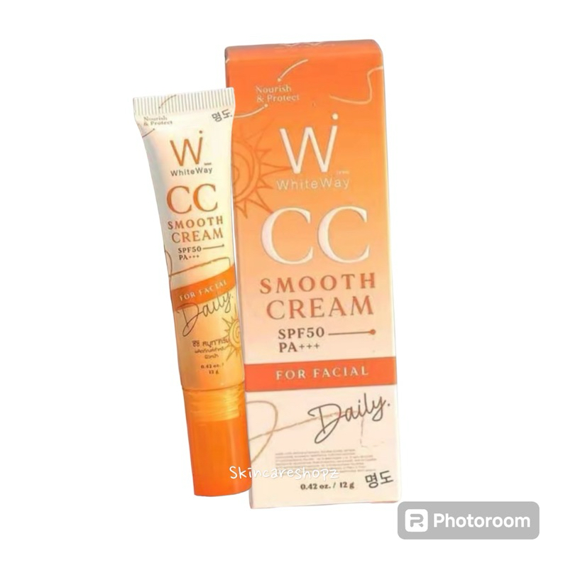 ไวท์เวย์ ซีซี สมูธ WhiteWay CC Smooth Cream SPF 50 pa+++