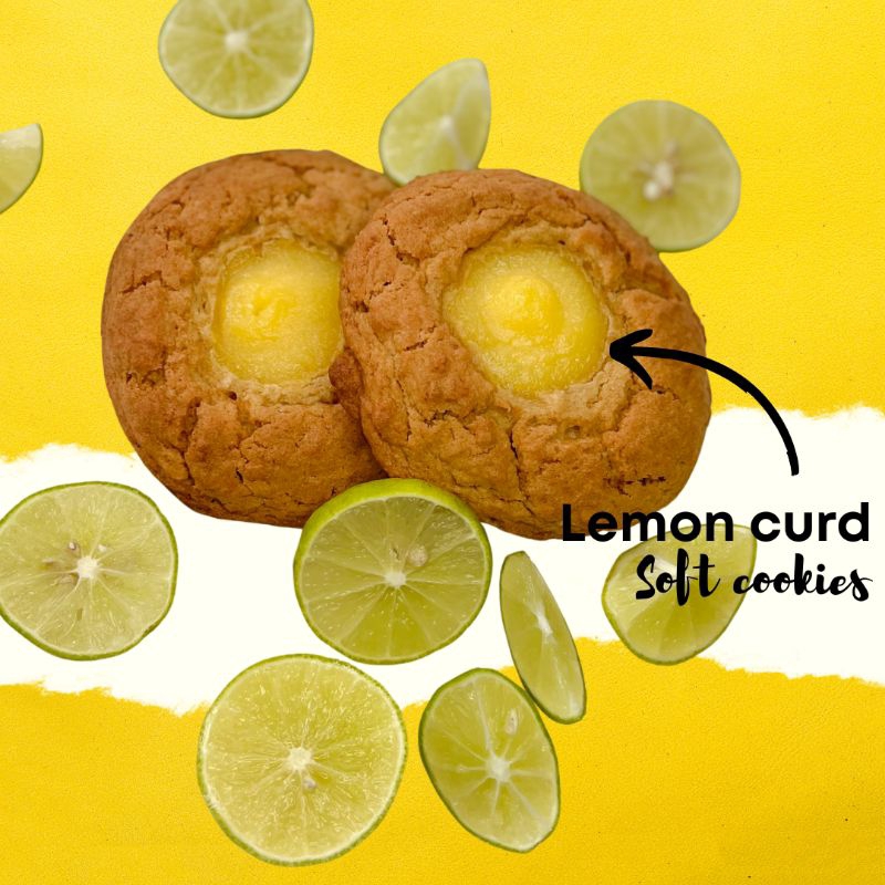 ซอฟคุกกี้ คุกกี้นิ่ม soft cookies lemon curd เลม่อน