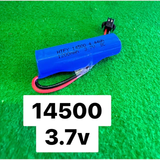 แบตเตอรี่ 3.7ｖ 14500 1200mahใช้กับรถบังคับและปืนเป่าฟอง