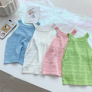 MC050 พร้อมส่ง เสื้อแฟชั่นเด็ก คอกลม สายสลิงเด็กผู้หญิง แบบใหม่ สวยน่ารักกก