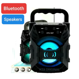 🎵ขายดีเป็นเทน้ำเทท่า🎵รุ่นลําโพงบลูทูธ KTX-1057 ลําโพงพกพากลางแจ้ง ลําโพงไร้สาย ลําโพงสเตอริโอกลางแจ้งแบบใช้มือถือ