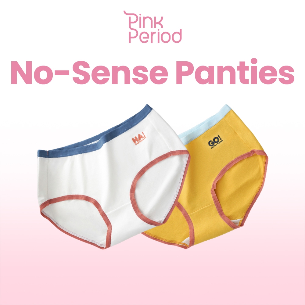 Pink Period กางเกงในผู้หญิง กางเกงชั้นใน ผ้าฝ้าย สไตล์น่ารัก ผ้านิ่ม สวมใส่สบาย ผ้าฝ้ายแท้