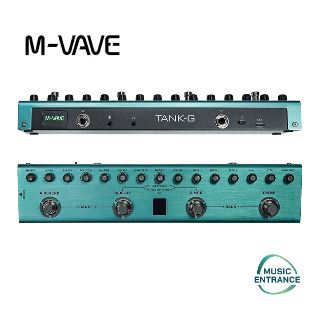 M-VAVE Tank-G มัลติเอฟเฟค M VAVE Tank G Guitar Multi Effect เอฟเฟคเตอร์ กีตาร์ แบบพกพา