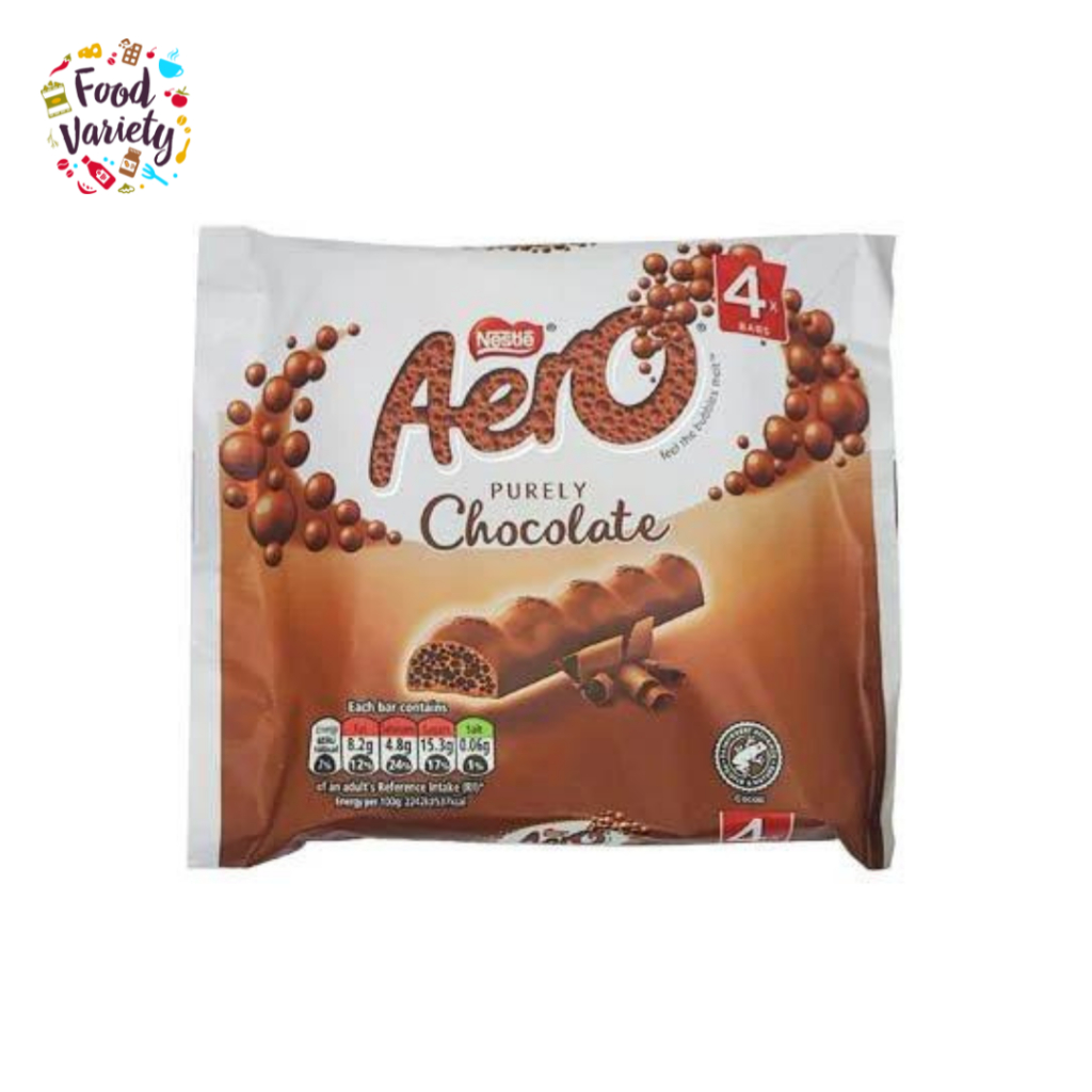 Nestlé Aero Milk Chocolate Bars – Light & Bubbly [27gx4] Packs 108g