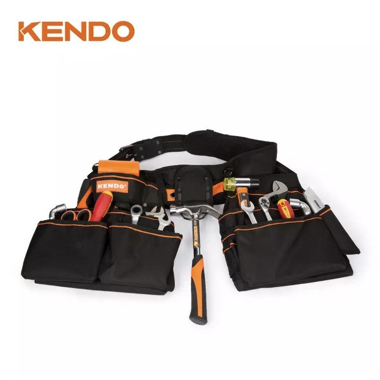 KENDO 90156 กระเป๋าใส่เครื่องมือ(คาดเอว) 64x34 cm | MODERNTOOLS OFFICIAL
