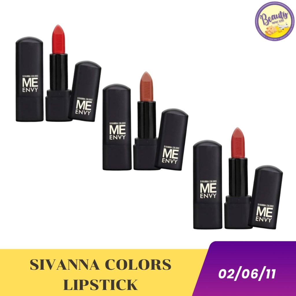 SIVANNA COLORS ENVY ME MATTEL LIPSTICK ซีเวนน่า คัลเลอร์ส เอนวี่ มี แมทท์ ลิปสติก 3.8กรัม(1pcs)