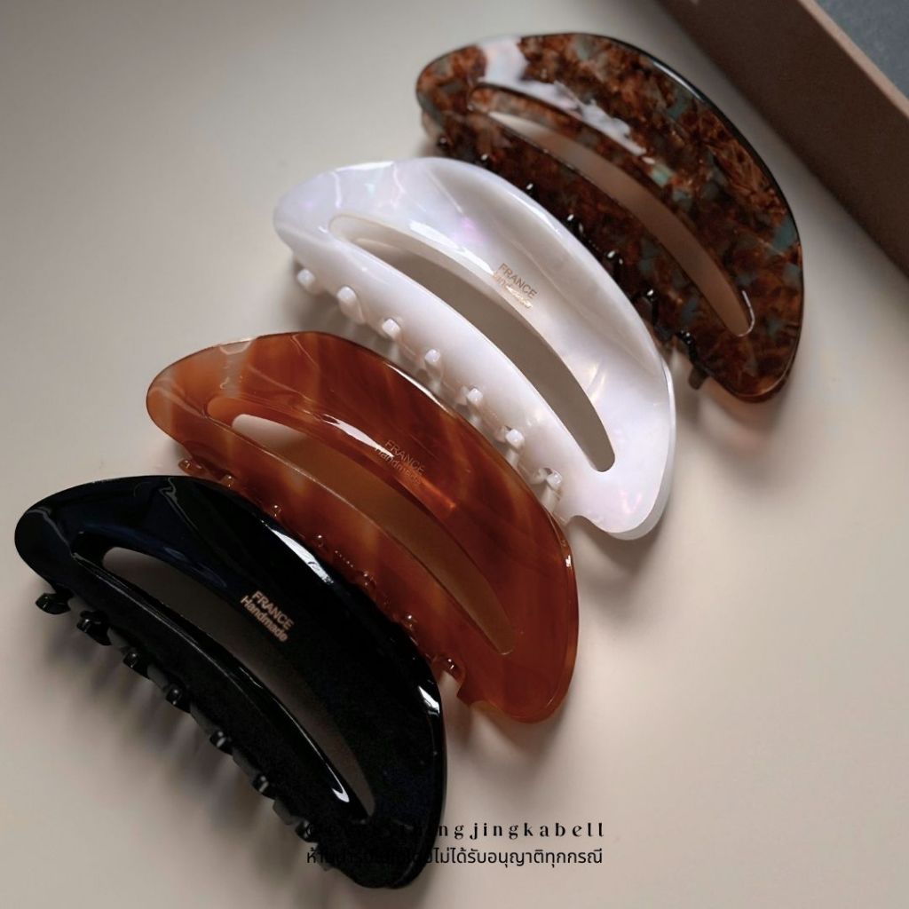 พร้อมส่ง กิ๊บหนีบผมหินอ่อนขนาดใหญ่ 10.5 cm