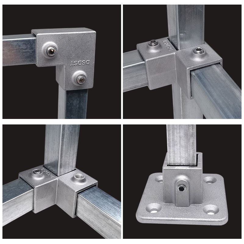 ข้อต่อท่อเหลี่ยม อลูมิเนียมไม่ต้องต๊าปเกลียว ขนาด 20 มม. / 25 มม. / 30 มม. เฟอร์นิเจอร์ งานตกแต่ง งาน D.I.Y.