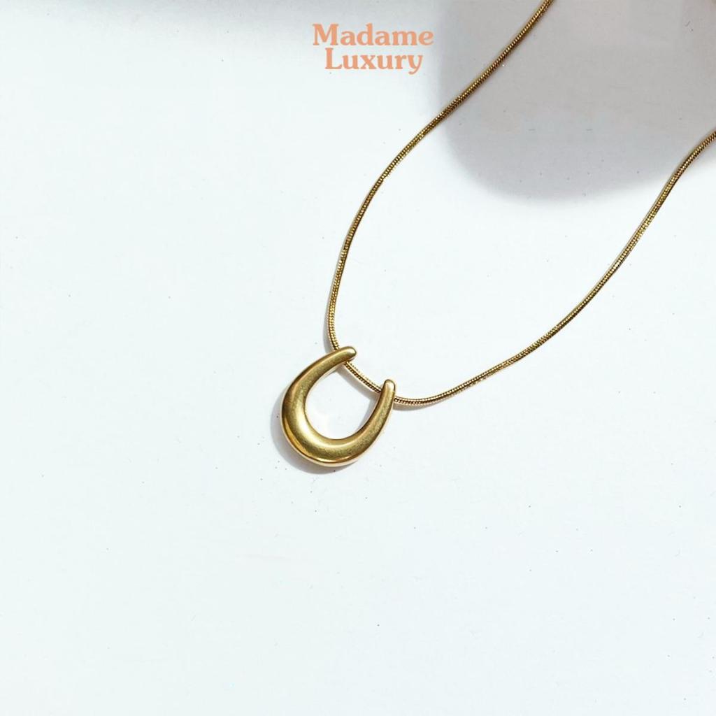 Madame luxury – สร้อยสายฝอ รุ่น Universal U เรียบหรู ใส่อาบน้ำได้ ไม่ลอก ไม่ดำ เป็นมิตรกับผิว ราคา ถูกที่สุด ดีลบีเคเค แกลเลอรีภาพที่ 6