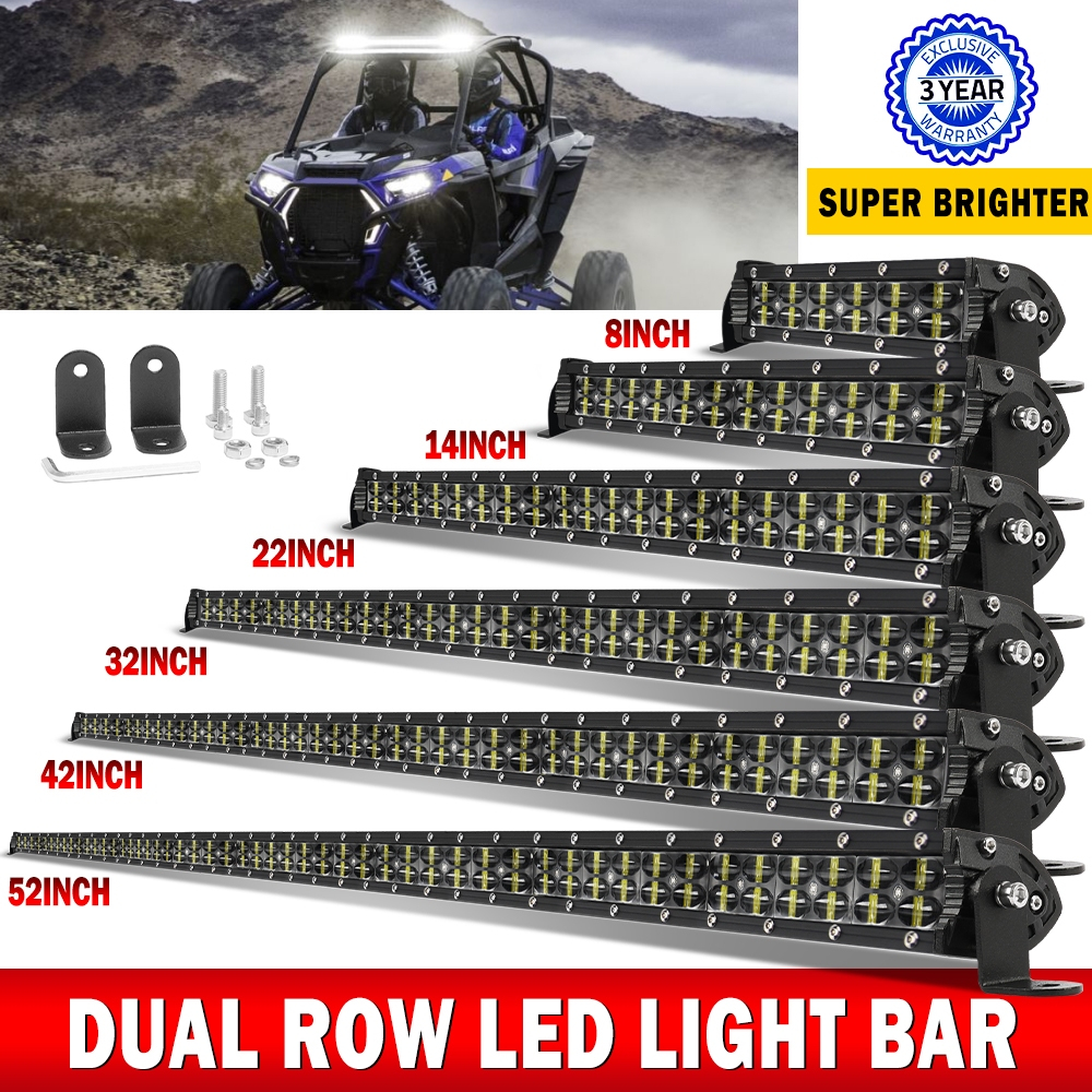 HL LED Light Bar 14 นิ้ว 22 นิ้ว 32 นิ้ว 42 นิ้วSuper Bright Dualแถวสำหรับรถ 4X4 Offroadรถบรรทุก 12V 24V