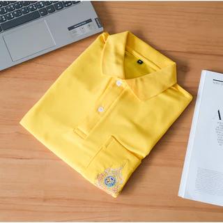 เสื้อเหลืองปักตราสัญลักษณ์ 72 พรรษาปีล่าสุด มีไซส์ใหญ่ XS - 7XL รุ่นแขนปล่อย มีบริการปัก/สกรีน