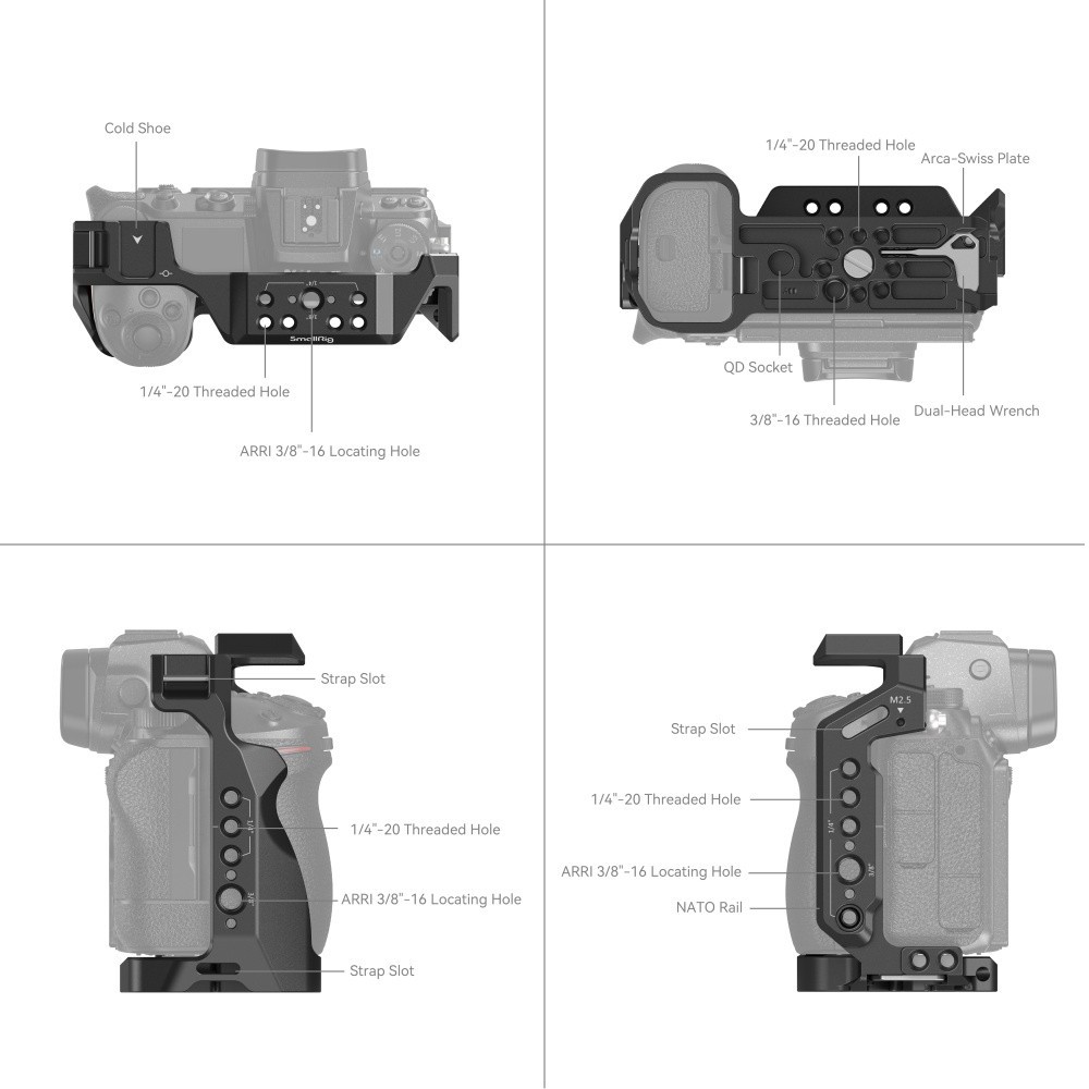 📌ส่งจากไทย📦 SmallRig Nikon Z5 Z6 Z7 / Z6II / Z7II Cage 2926 เคส กล้อง นิคอน Nikon Camera