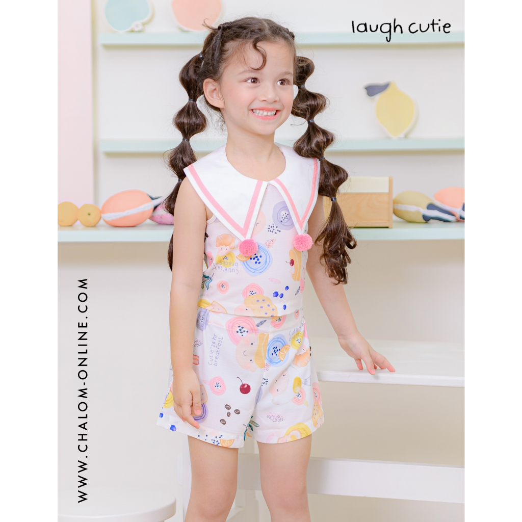 CHA-LOM : KS LA 092+093 CU ชุด Set เสื้อ+กางเกง Cutie