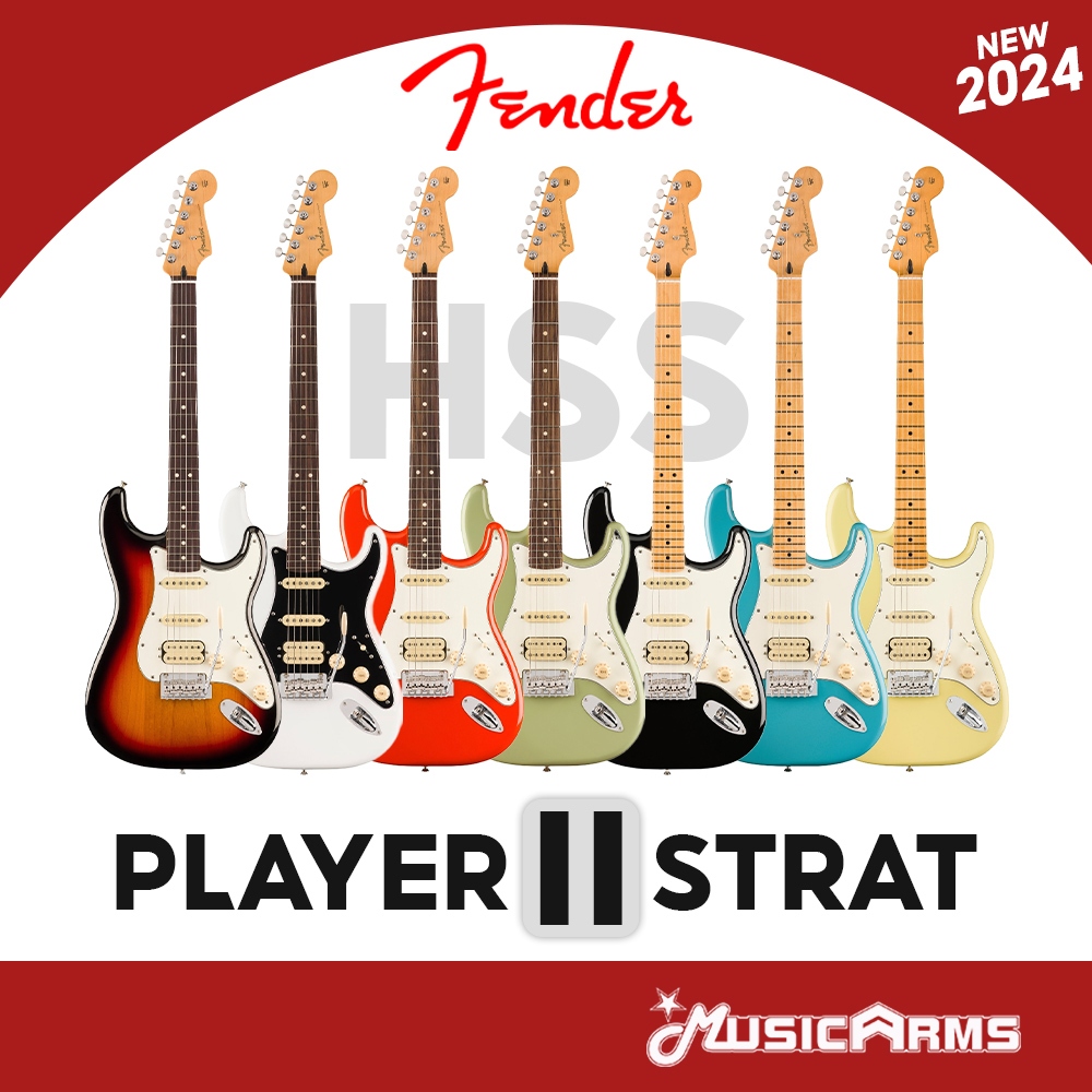 Fender Player II Stratocaster HSS กีต้าร์ไฟฟ้า Music Arms