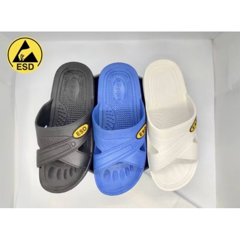 รองเท้าแตะป้องกันไฟฟ้าสถิตย์ ESD Slipper shoe สินค้ามีสต๊อกพร้อมส่ง✅