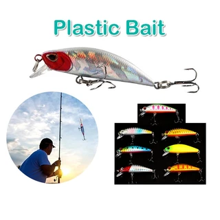 เหยื่อตกปลา เหยื่อปลอม อุปกรณ์ตกปลา เหยื่อปลั๊ก Fishing Lure Plastic Bait Lure For Fishing 3D Eyes