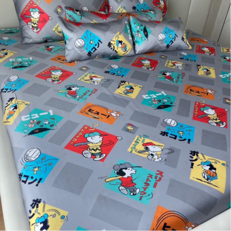 ชุดผ้าปู-ผ้าห่มนวม เนื้อผ้า Bamboo 100% ทอ 1000 เส้นด้าย ลาย Snoopy Love สินค้าลิขสิทธิ์แท้จาก USA