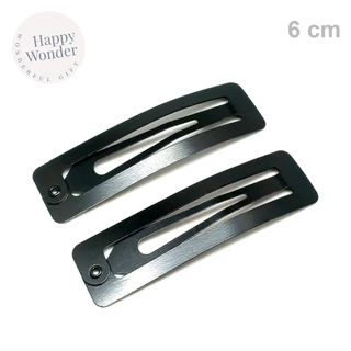 2 ชิ้น กิ๊บเป๊าะแป๊ะ กิ๊บดำ 3- 4- 5 - 6 - 7- 8 cm กิ๊บนักเรียน เคลือบมัน /ด้าน