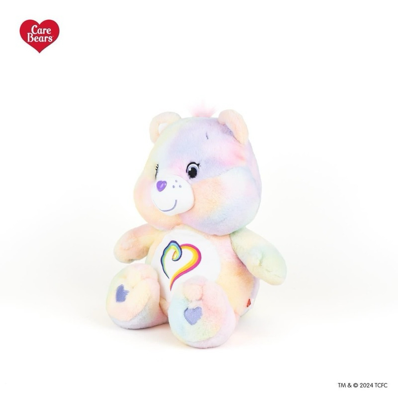 ตุ๊กตาหมี ของแท้💯 แคร์แบร์ TogethernessBear ขนาด 25cm และ45cm ลายสายรุ้งหมุนเกลียวคล้องกัน