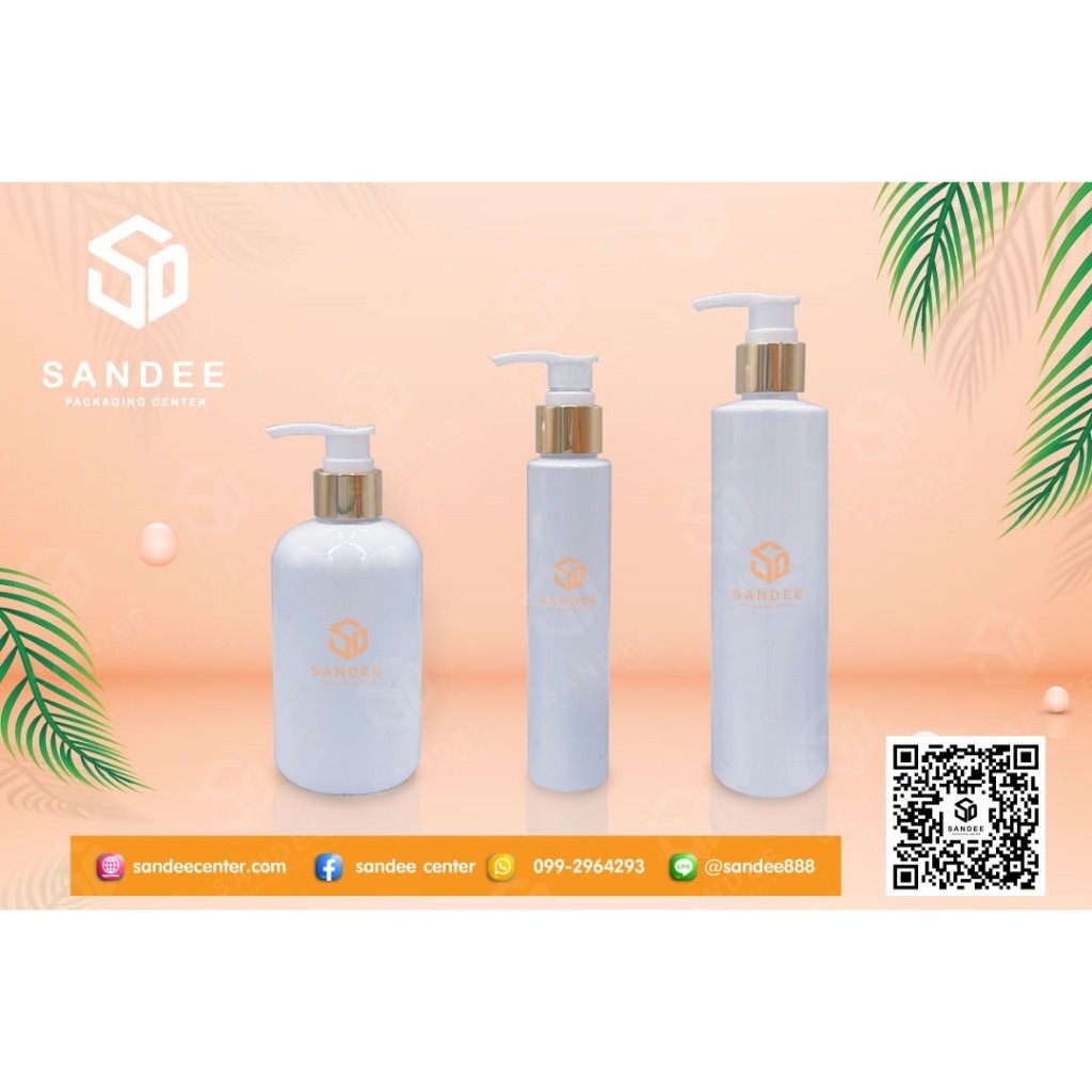 ขวดบรรจุโลชั่น,สบู่เหลว,เจลล้างมือ รหัส PET ขนาดบรรจุ 100ml 250ml
