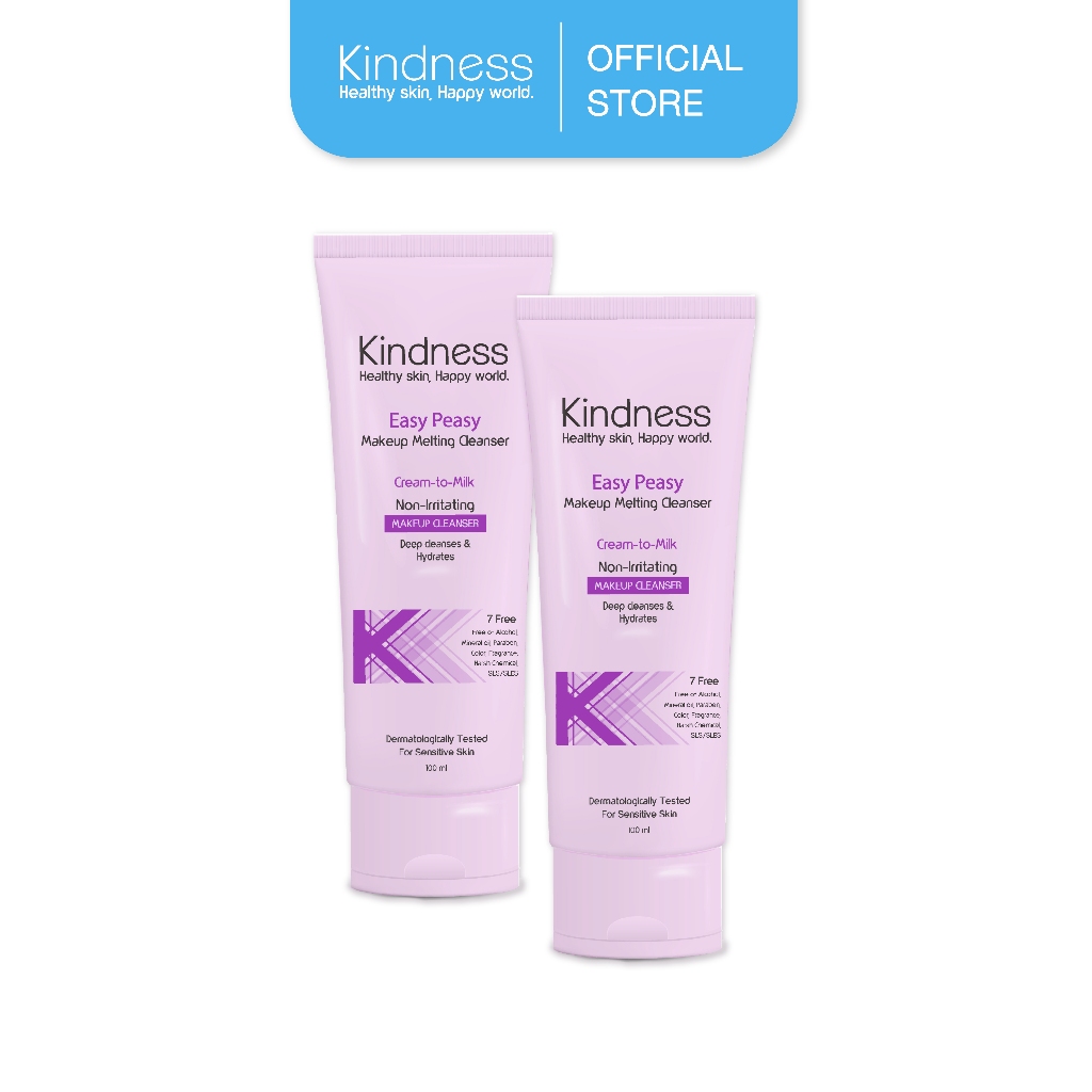 เซ็ตคลีนเซอร์ 2 ชิ้น เนื้อเมลติ้งครีม Kindness Easy Peasy Makeup Melting Cleanser 100 ml.