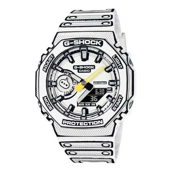 G-SHOCK [CASIO] Watch Japanese Domestic Model Manga Theme GA-2100MNG-7AJR Men's White Direct From Ja