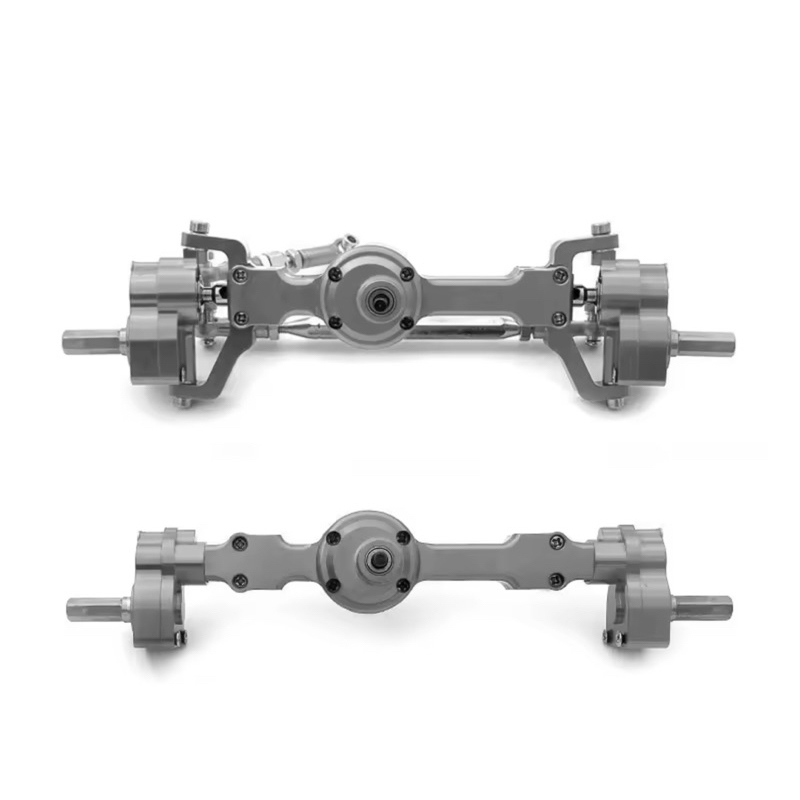 (สินค้าในไทย) mn90 mn99 เพลาหน้าและด้านหลัง อะลูมินัมอัลลอย CNC แบบโลหะเต็มตัว ขนาดรถ 1/12