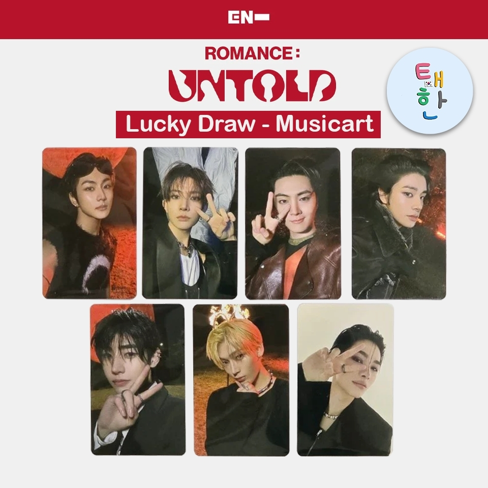 ✅พร้อมส่ง [ENHYPEN] การ์ดอีเว้นท์ ENHYPEN ROMANCE : UNTOLD (Music art PHOTOCARD)