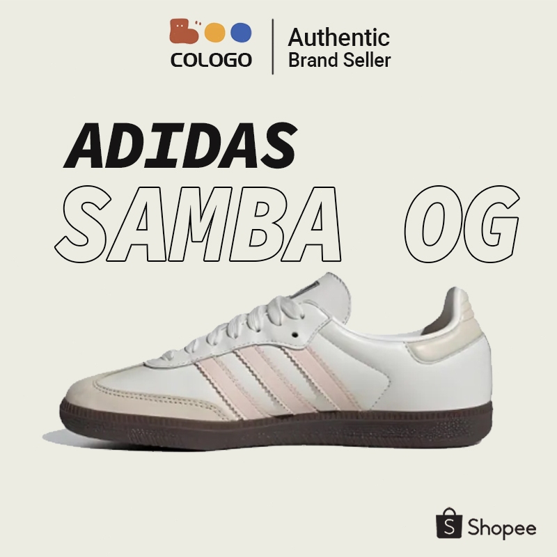 Adidas Originals SAMBA OG W "WHITE PINK" รองเท้า