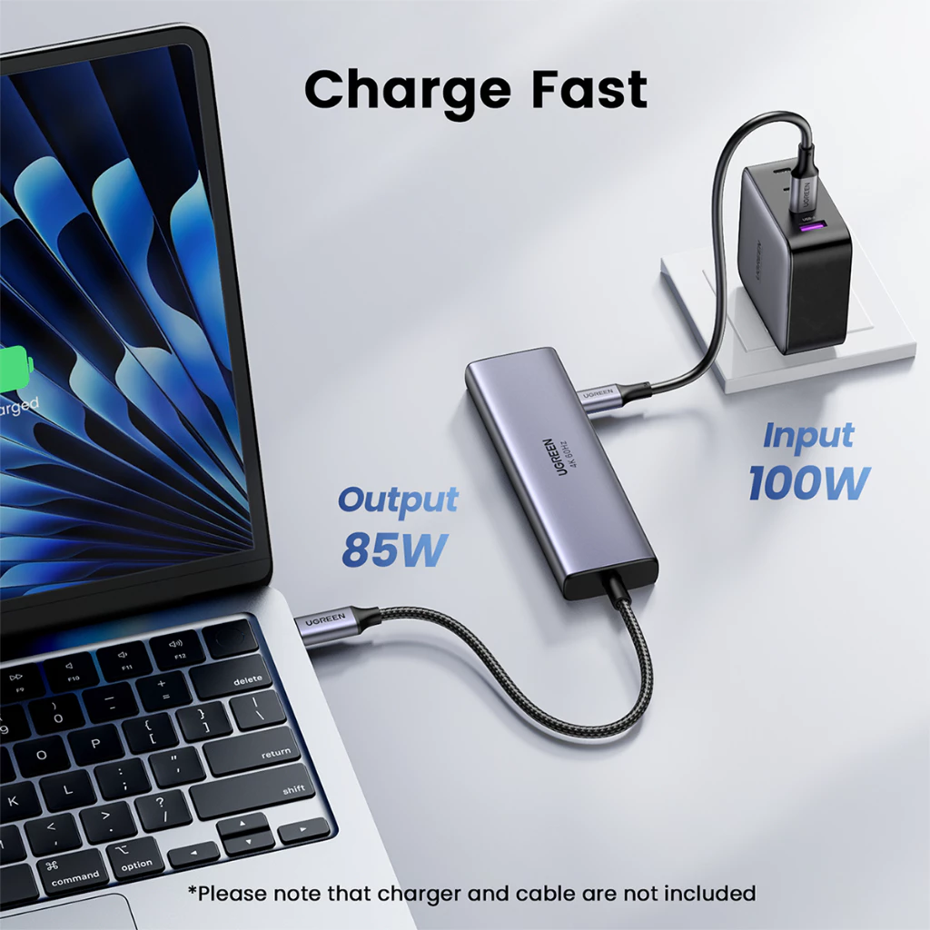 UGREEN รุ่น 35999 USB HUB 6in1 HDMI 4K 60Hz USB3.2 x2 USB C 3.2 x2 พอร์ต PD 100W HDMI x1 thumbnail 4